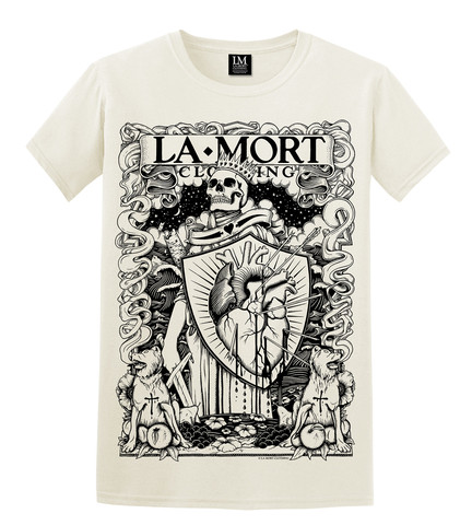 La Mort- Heavy Heart (Black /Natural) - super cool design